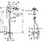 Душевая система наружного монтажа Hansgrohe Crometta 160 Showerpipe 27266400 Душевая система наружного монтажа Hansgrohe Crometta 160 Showerpipe 27266400